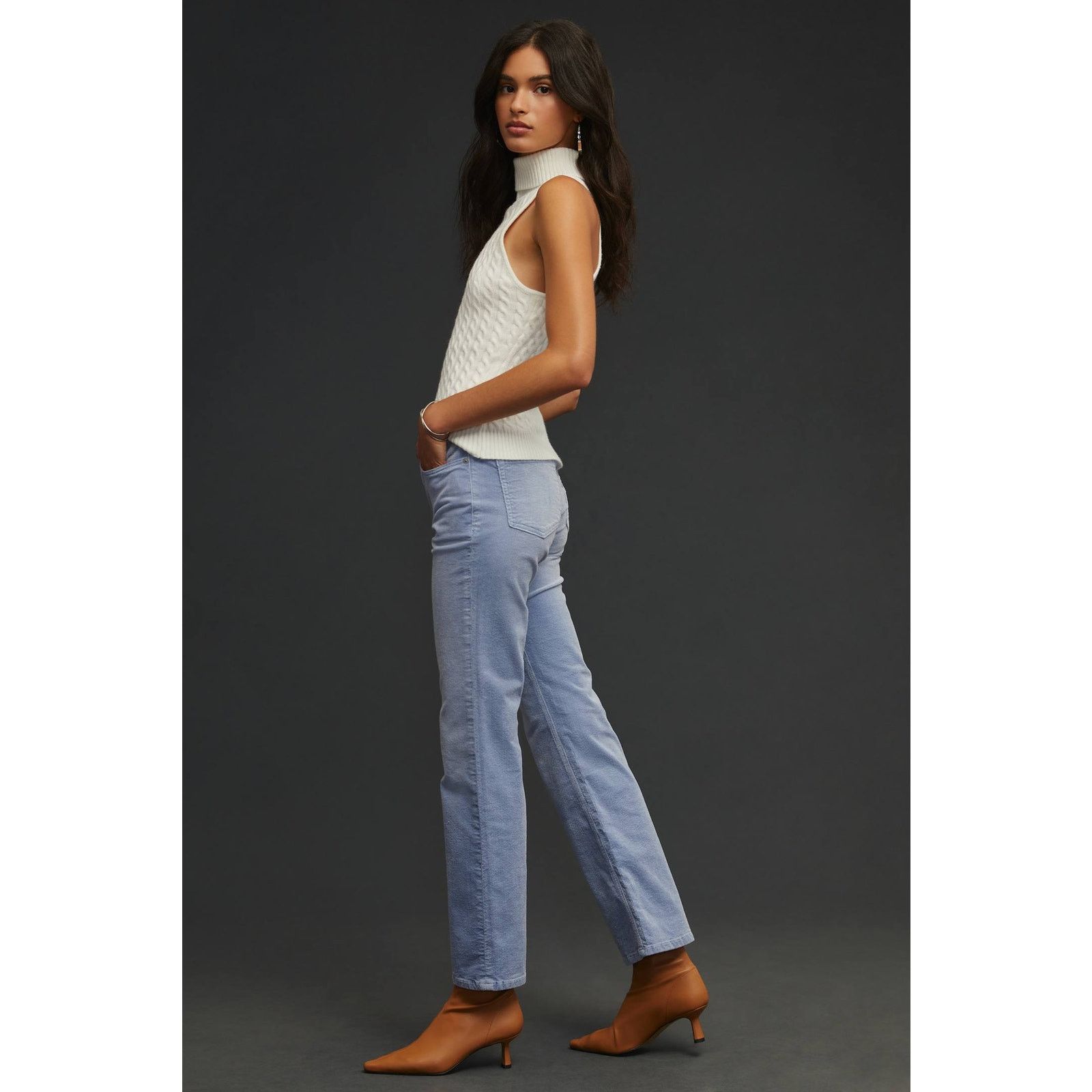 Anthropologie Anthropologie The Yaya Mid-Rise Crop Flare Corduroy J23T Size 23" - 5 Thumbnail