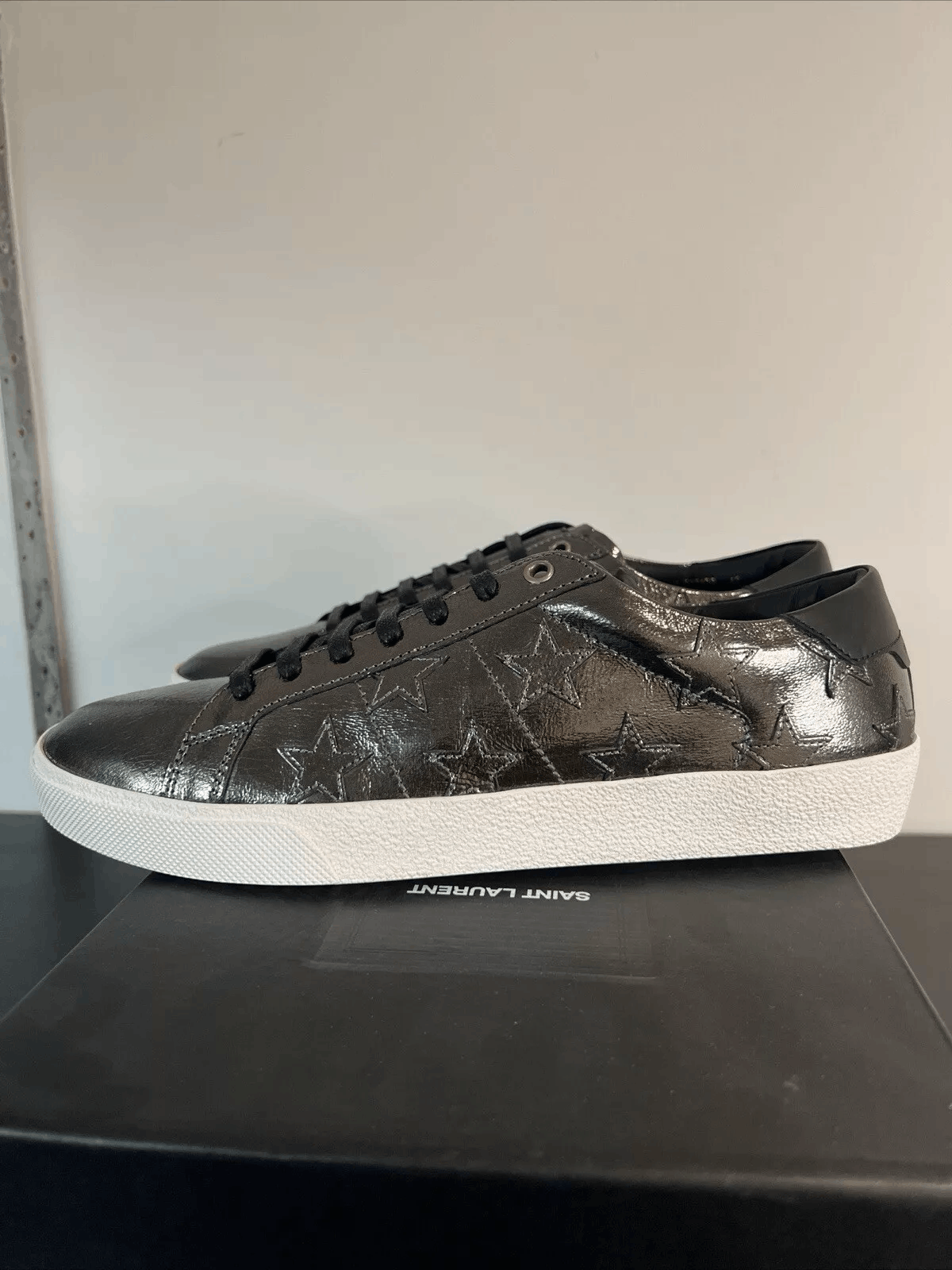 Saint Laurent Paris Saint Laurent Paris SL/06 Stars Low Top Sneakers in Black 44 Size US 10 / EU 43 - 3 Thumbnail