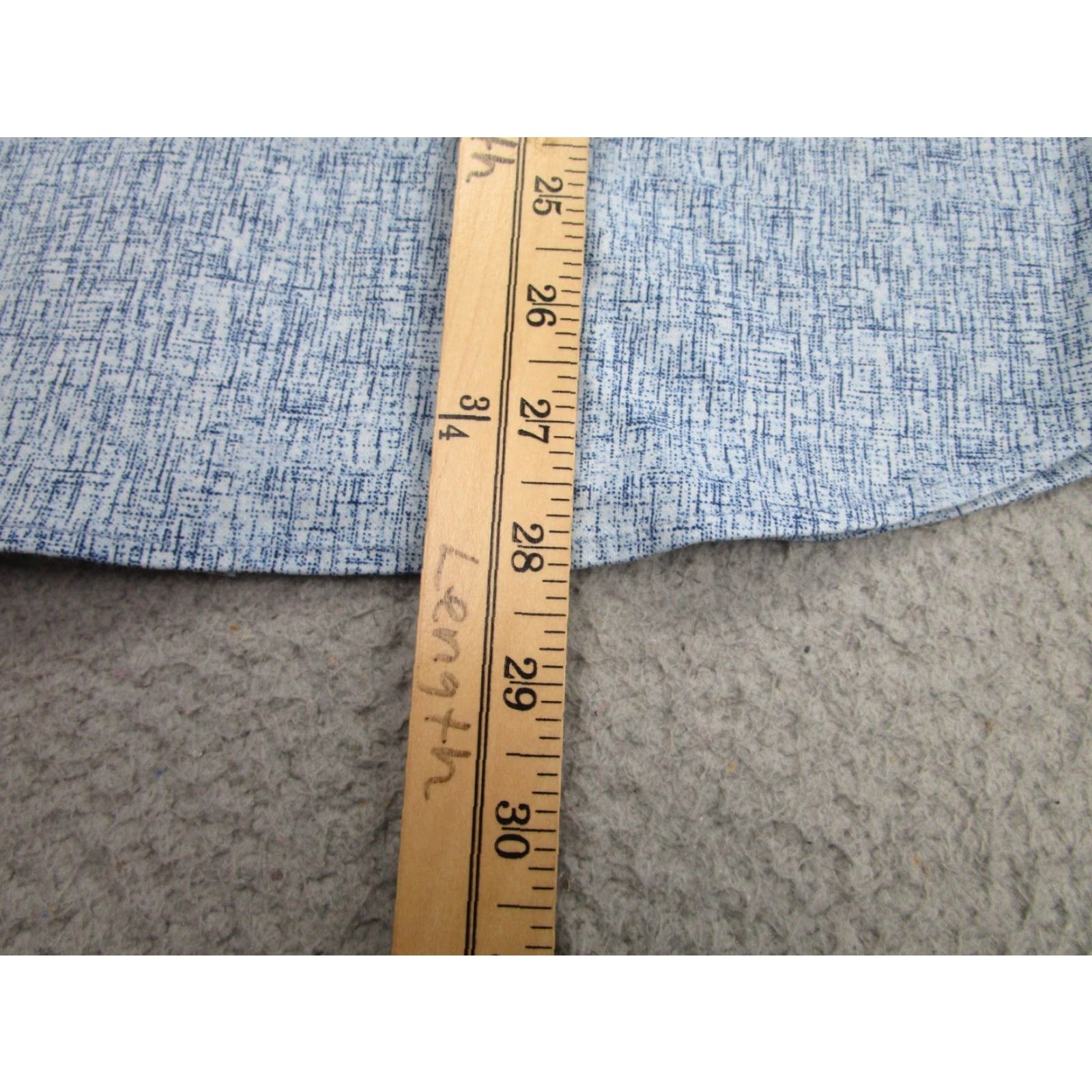 Vintage Buttercloth Shirt Mens Large Blue Slim Preppy Stretch Cotton Button-Up, Long Sleeve, Regular Size, Casual Workwear, Preppy Theme, Mens Size US L / EU 52-54 / 3 - 7 Thumbnail