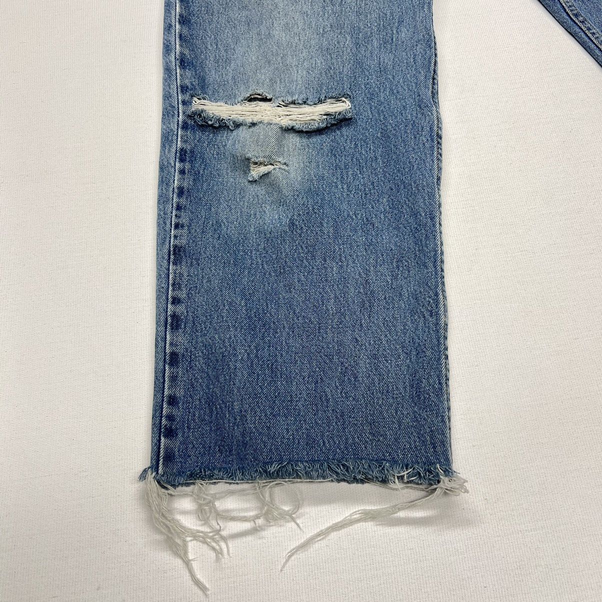 Levi's × Vintage VTG Levis 550 Jeans Blue Cropped Relaxed Fit Denim Baggy Size US 38 / EU 54 - 3 Thumbnail