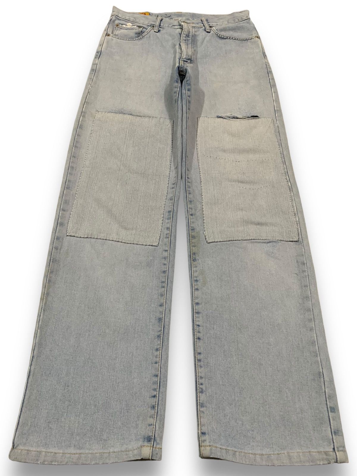 Edwin Vintage Y2K Edwin Double Knee Baggy Distressed Jeans Size US 30 / EU 46 - 1 Thumbnail