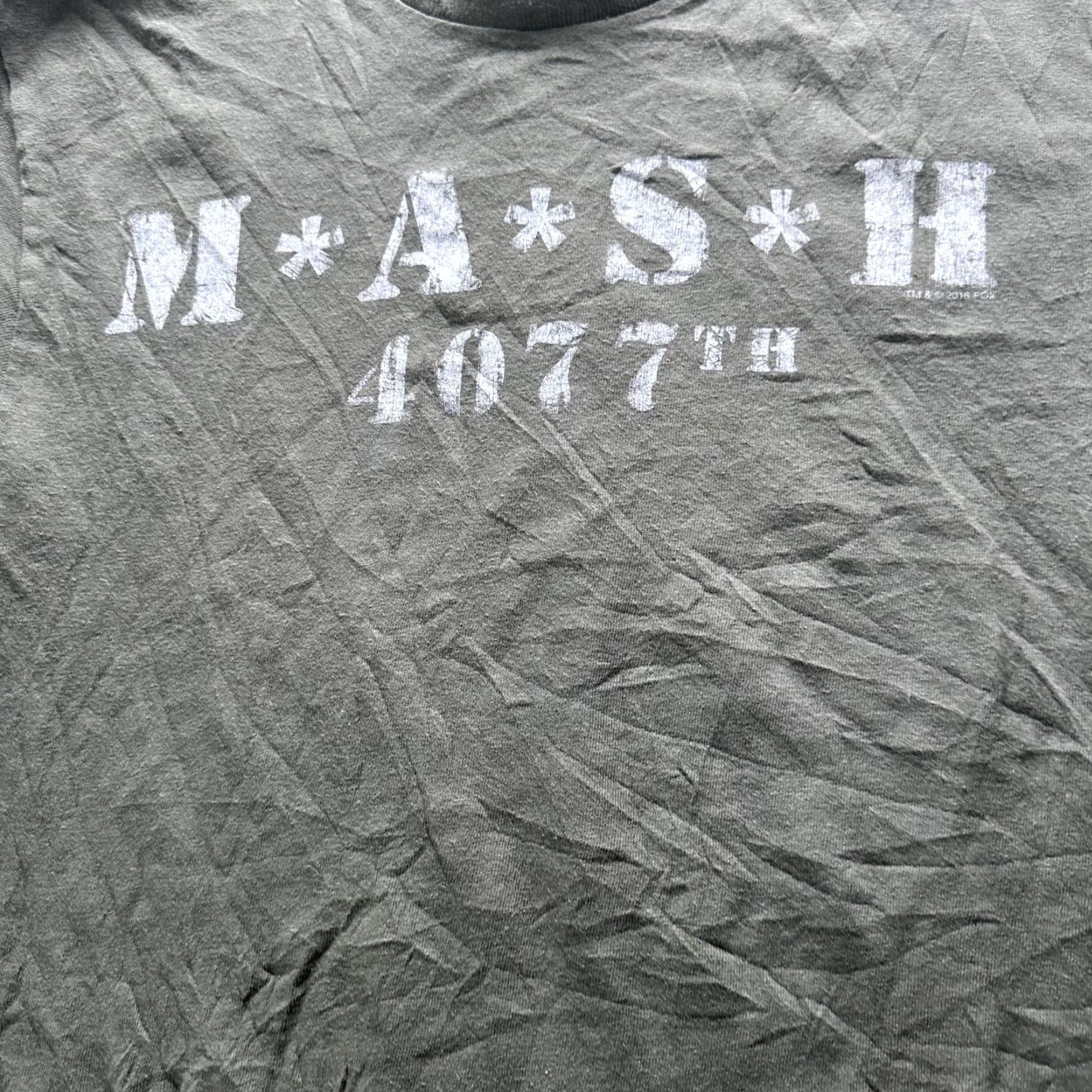 Vintage M*A*S*H Shirt Mens Small Green 4077th Army Military TV Show Tagless Graphic Tee Size US S / EU 44-46 / 1 - 2 Thumbnail