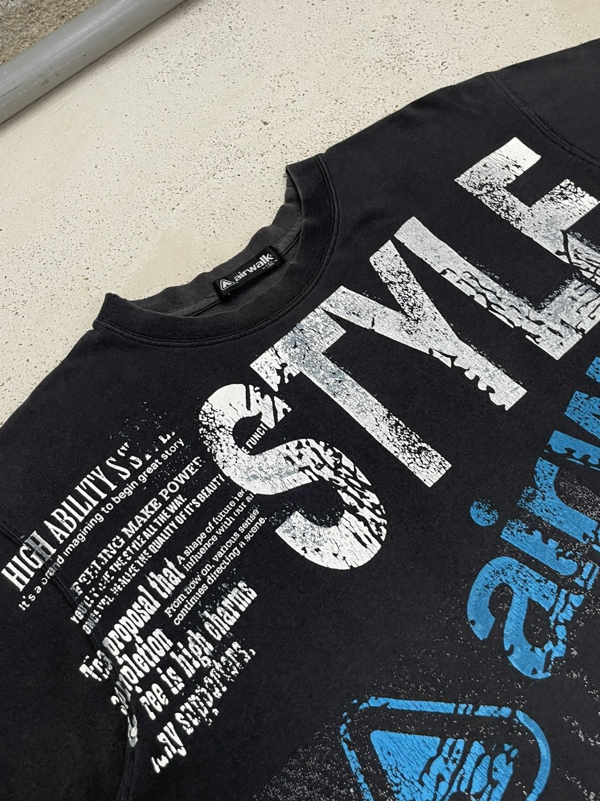 Airwalk × Japanese Brand Sunfaded Airwalk Great Vitality Life Poem Y2K Wording Art Size US S / EU 44-46 / 1 - 5 Thumbnail