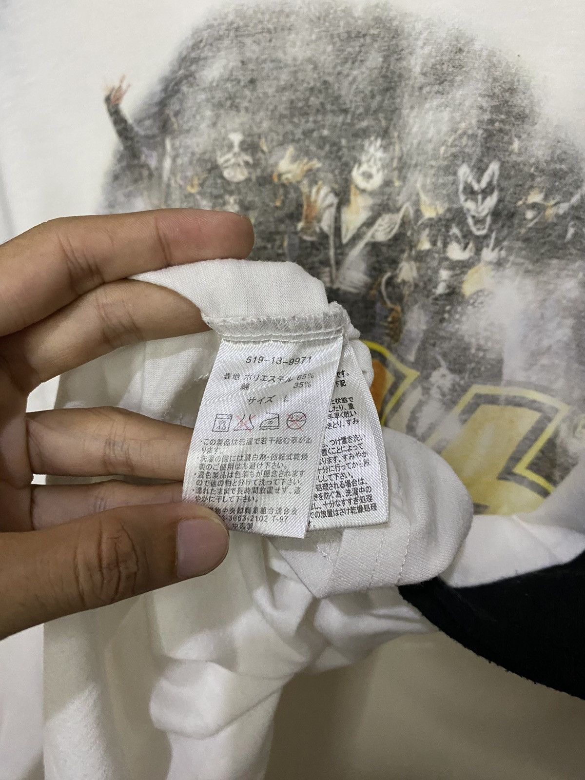 Band Tees × Japanese Brand × KISS KISS Raglan Shirt Size L / US 10 / IT 46 - 7 Thumbnail