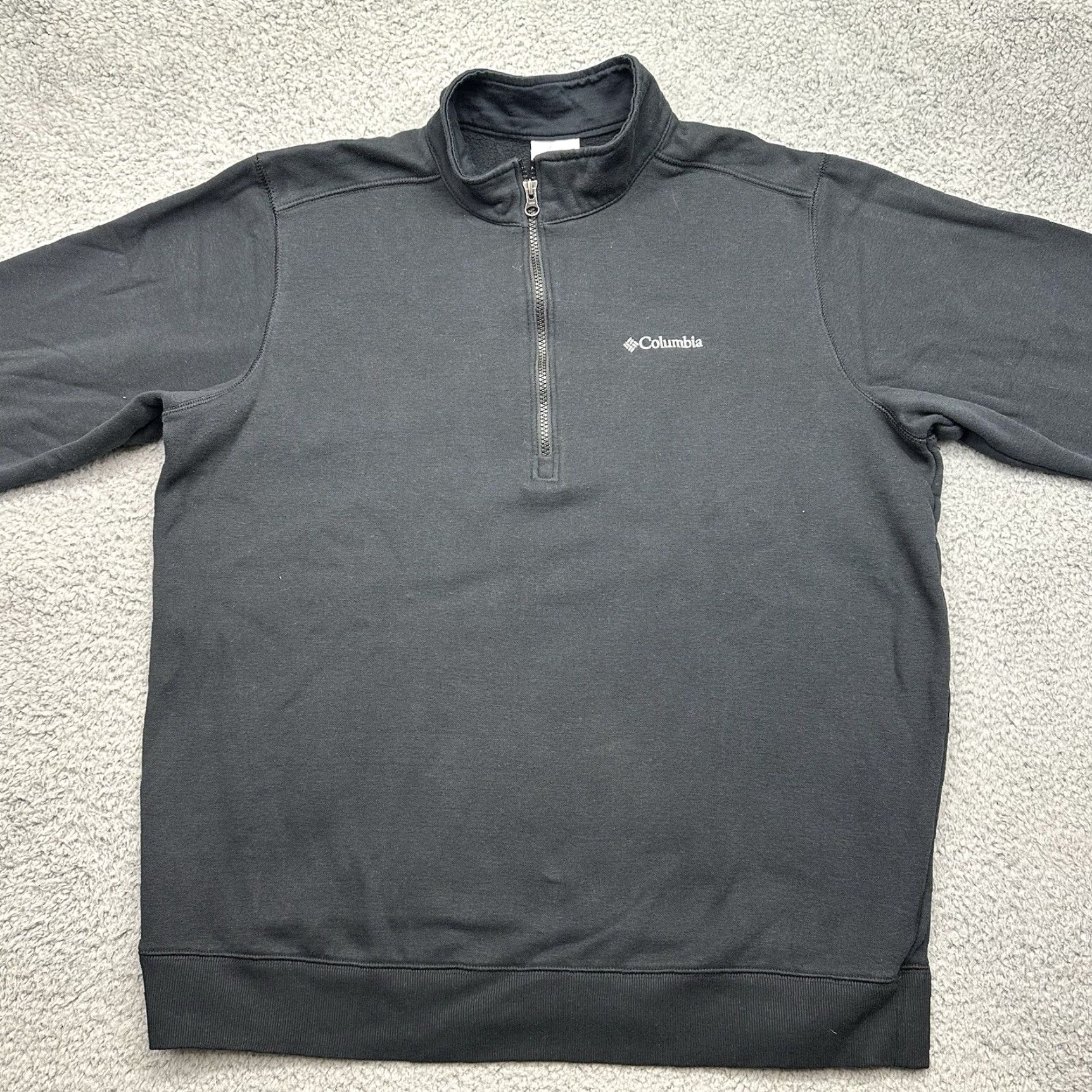 Vintage Columbia Shirt XL Black 1/2 Zip Pullover Fleece Mock Neck Sweatshirt Mens Size US XL / EU 56 / 4 - 3 Thumbnail