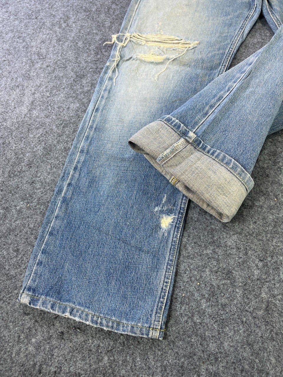 Lee Lee Rider Distressed Jeans J797 Size US 32 / EU 48 - 11 Thumbnail
