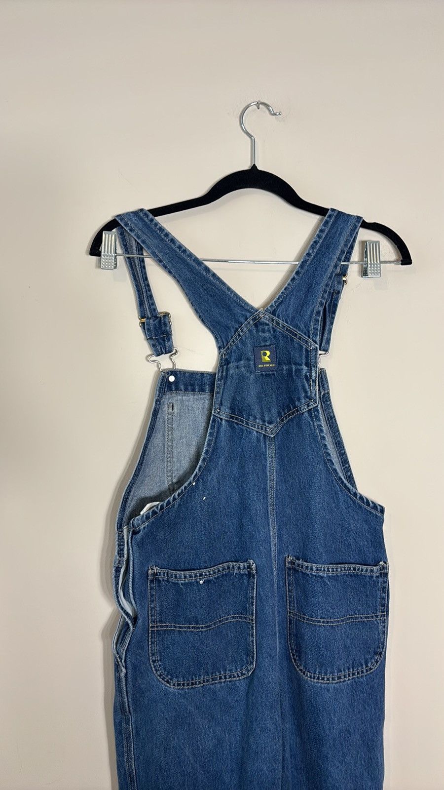 Vintage Vintage Real Work Wear Denim Overalls Size 32" / US 10 / IT 46 - 3 Thumbnail