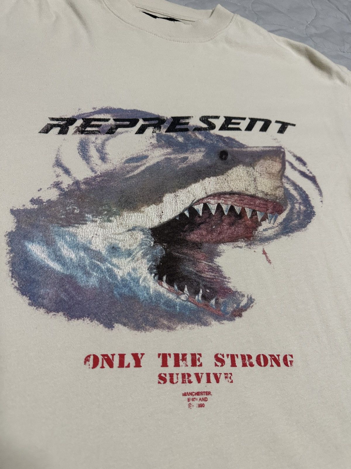 Represent Clo. Represent Only The Strong Survive Shark T-shirt Size US XS / EU 42 / 0 - 2 Thumbnail