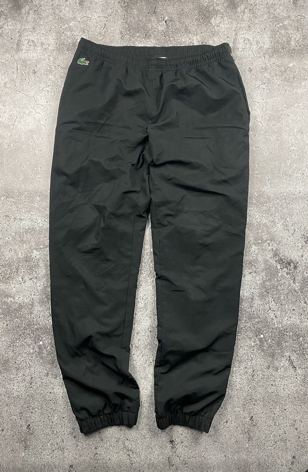 Lacoste × Vintage Vintage Lacoste Drill Track Pants Nylon Y2K Joggers Striped Size US 32 / EU 48 - 2 Thumbnail