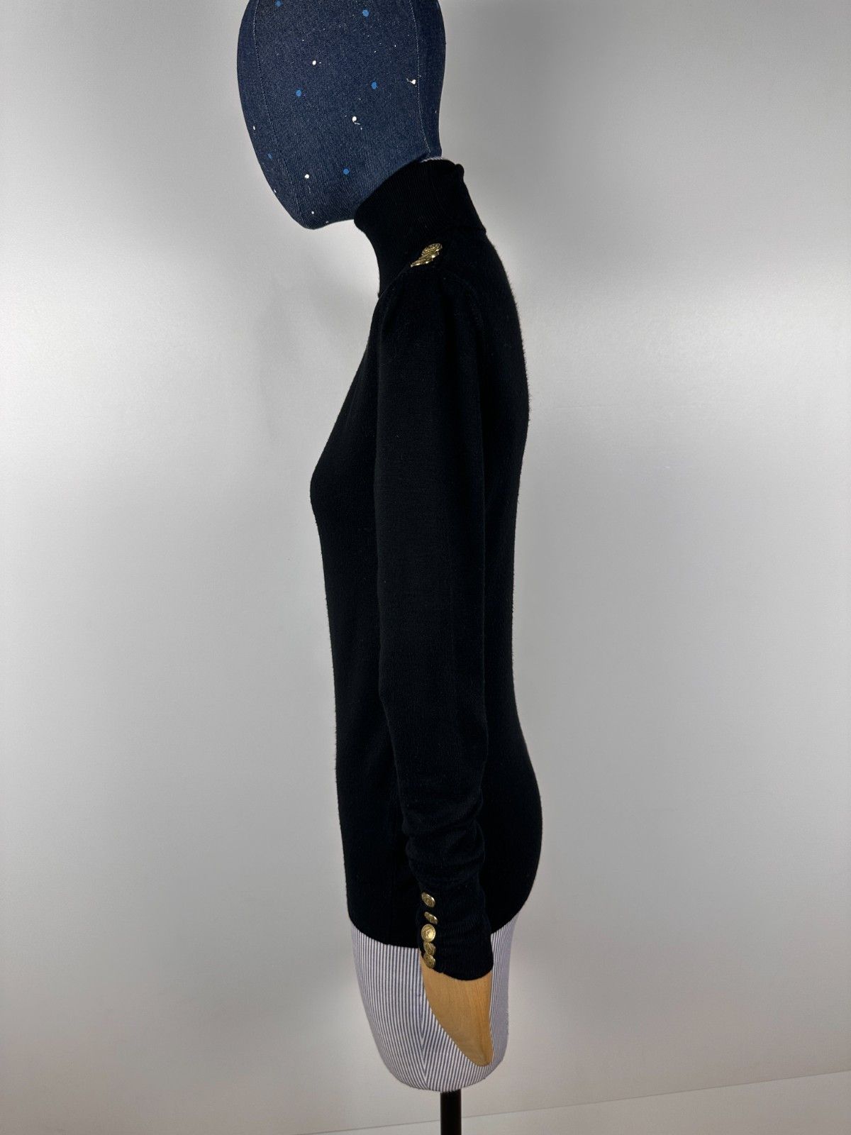 Other Holland Cooper Roll Neck Brown Black Pullover Jumper Sweater Size XS / US 0-2 / IT 36-38 - 6 Thumbnail