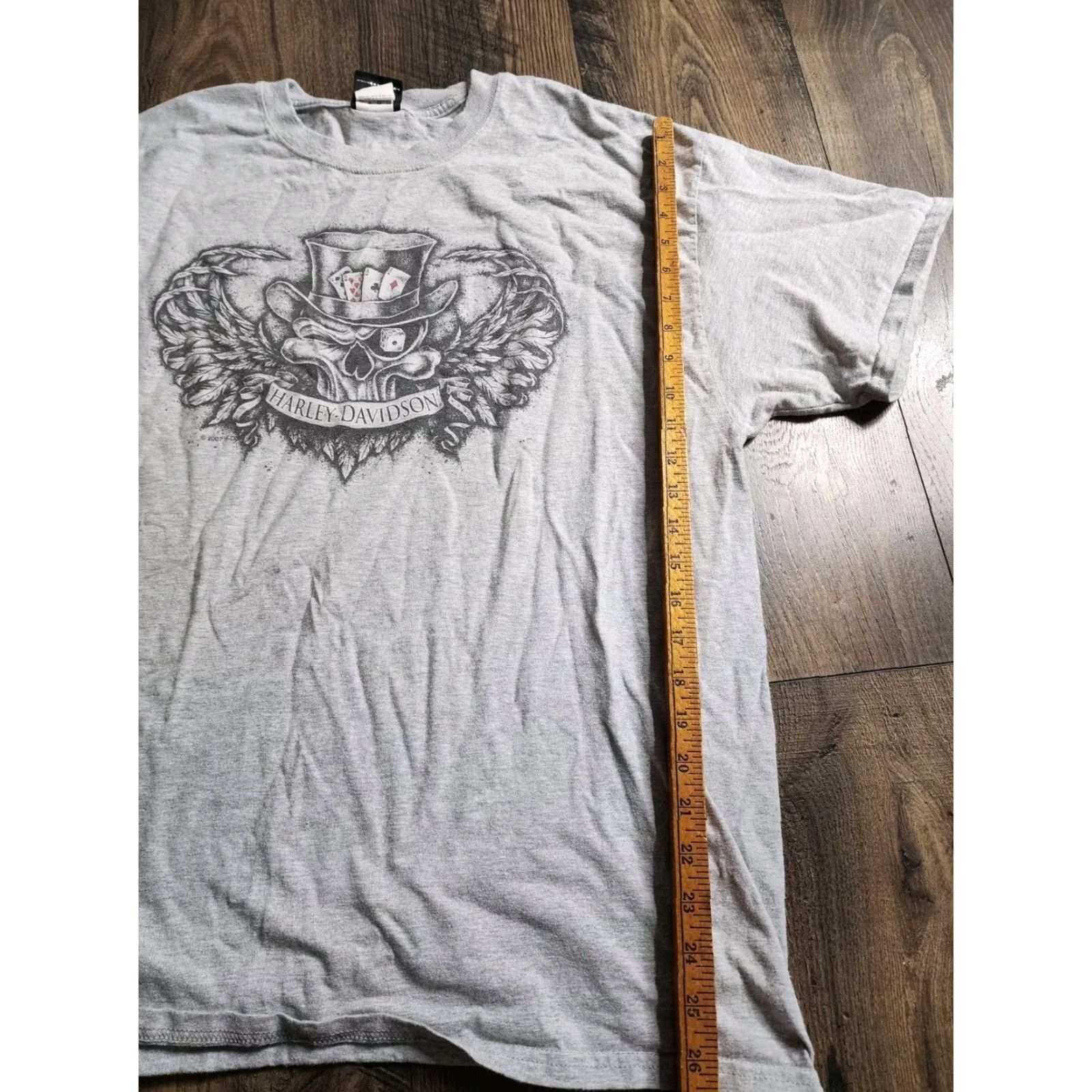 Harley Davidson VINTAGE Harley-Davidson T-Shirt Skull Double-Sided Crew Neck Short Sleeve Gray XL Men’s Size US XL / EU 56 / 4 - 4 Thumbnail