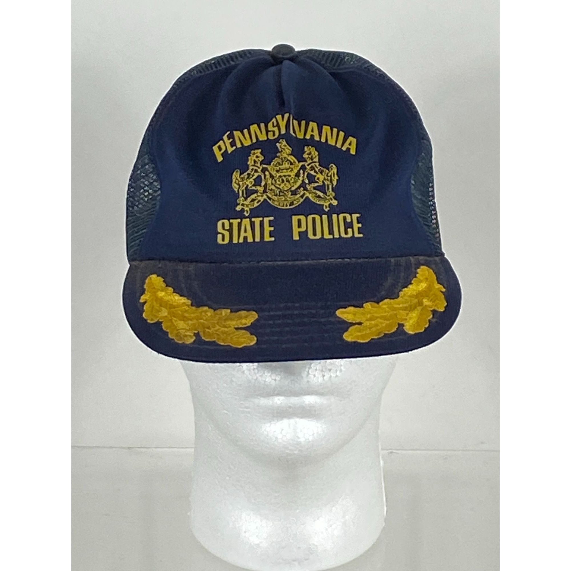 Other Vintage Pennsylvania State Police Trucker Mesh Snapback Hat Size ONE SIZE - 1 Thumbnail