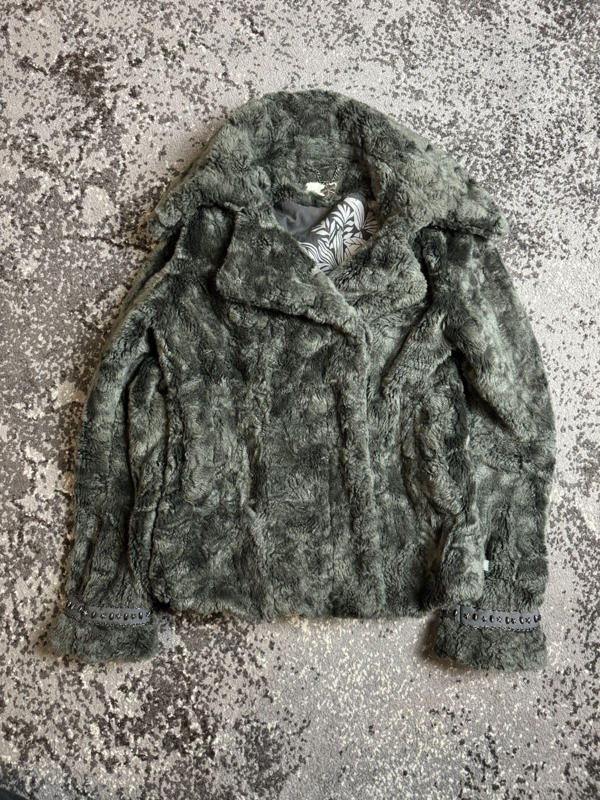 If Six Was Nine × Japanese Brand Vintage Y2K Fur Avantgarde Opium Carti Style Jacket Size US S / EU 44-46 / 1 - 1 Thumbnail