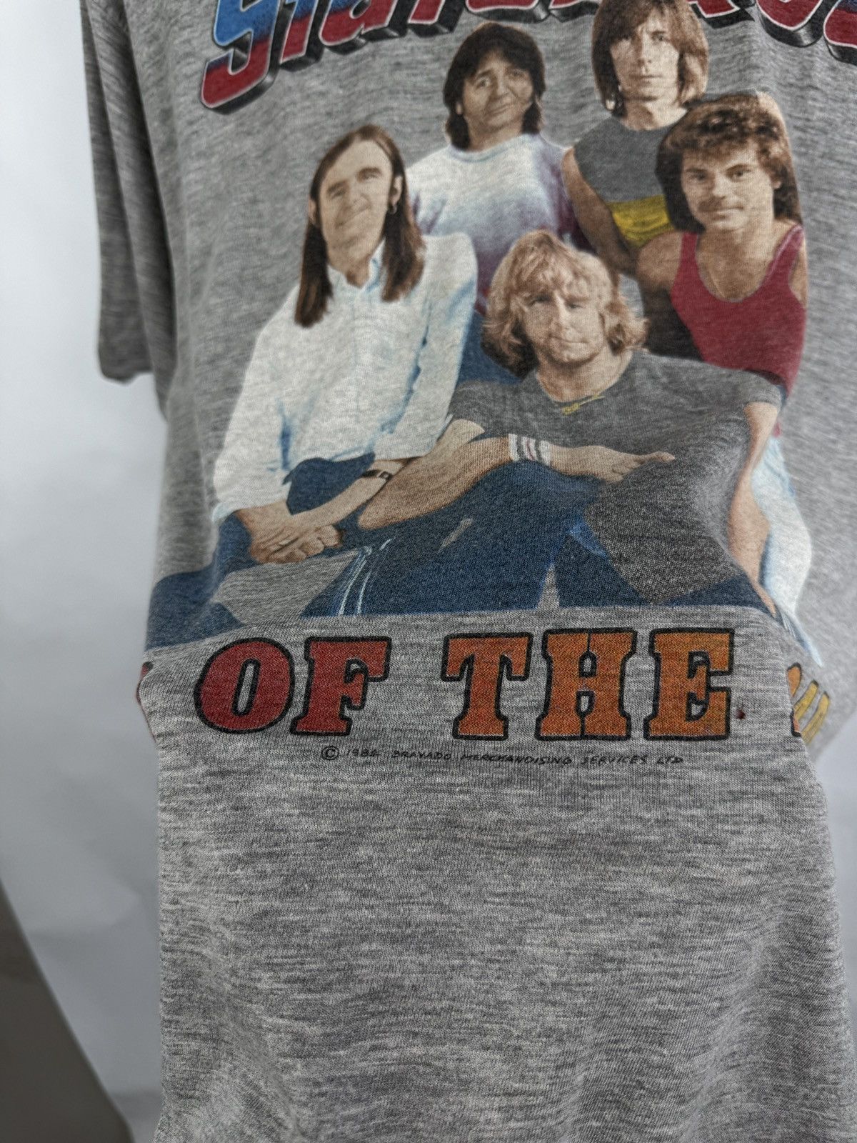 Band Tees 🏴󠁧󠁢󠁥󠁮󠁧󠁿 Vintage 1984 Status Quo End of the Road T-Shirt Rare Retro Size US L / EU 52-54 / 3 - 6 Thumbnail
