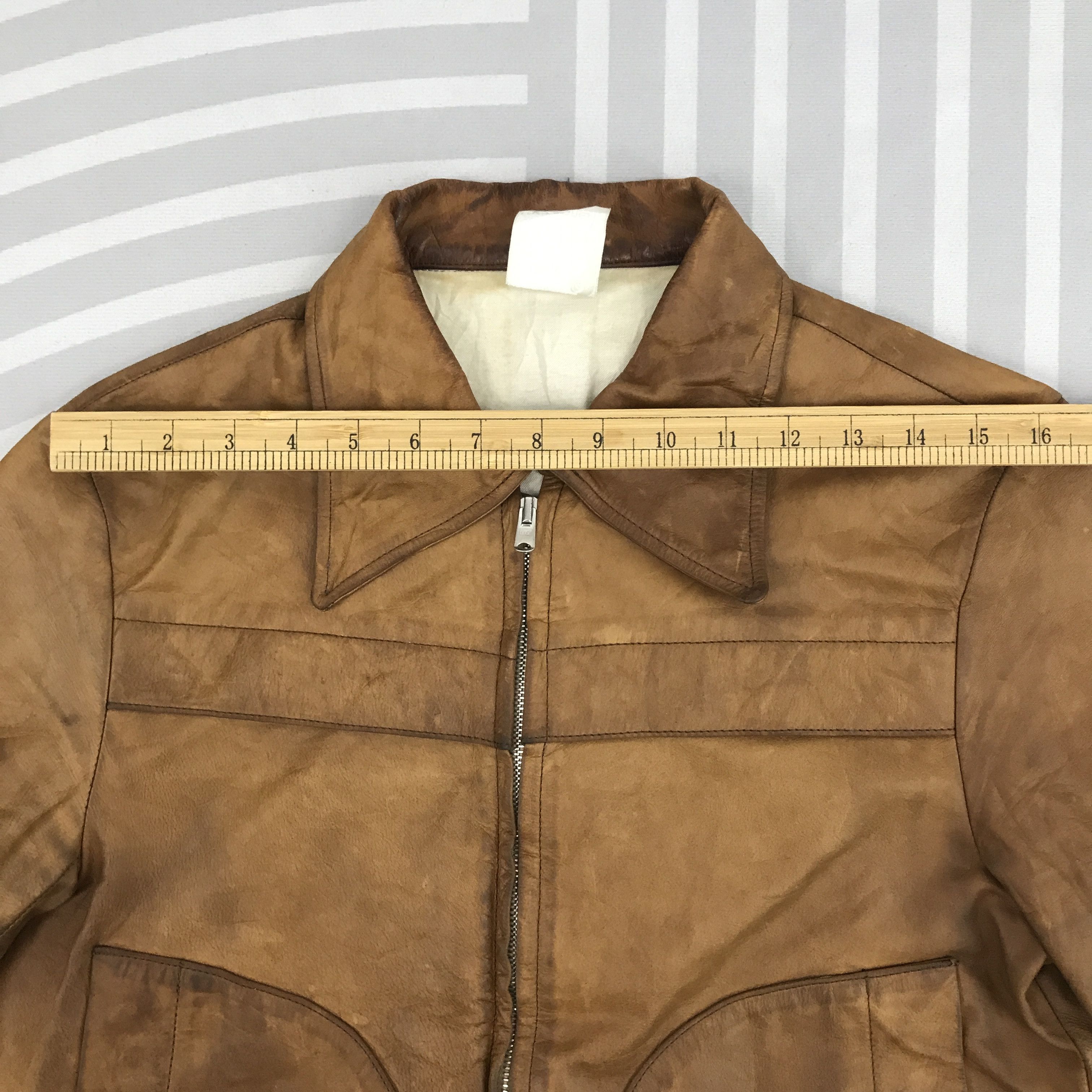Japanese Brand Vtg Japan Liquid Bomber Leather Jacket Riri zipper Size US M / EU 48-50 / 2 - 5 Thumbnail