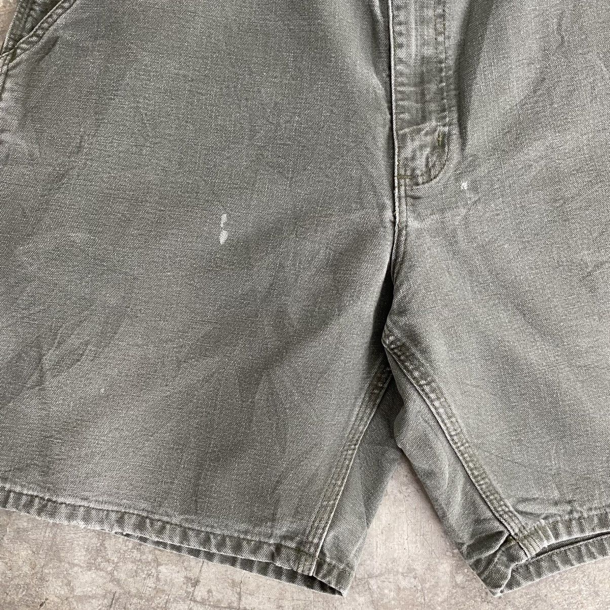 Carhartt Vintage Carhartt Faded Moss Green Baggy Shorts Jorts Size US 35 - 8 Thumbnail