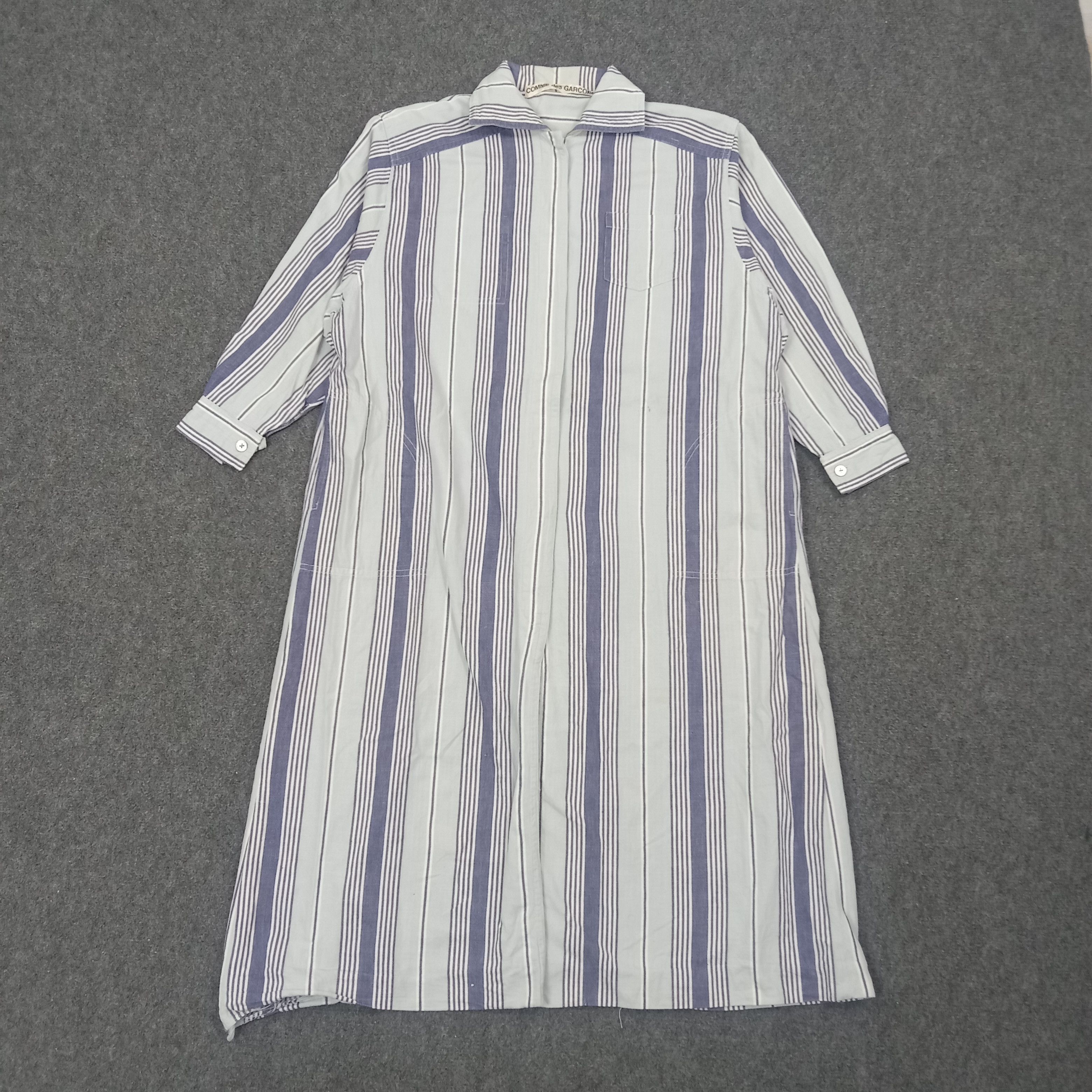 Comme des Garcons Vintage 90s Comme des Garçons Striped Shirt Dress C268N5 Size M / US 6-8 / IT 42-44 - 1 Thumbnail