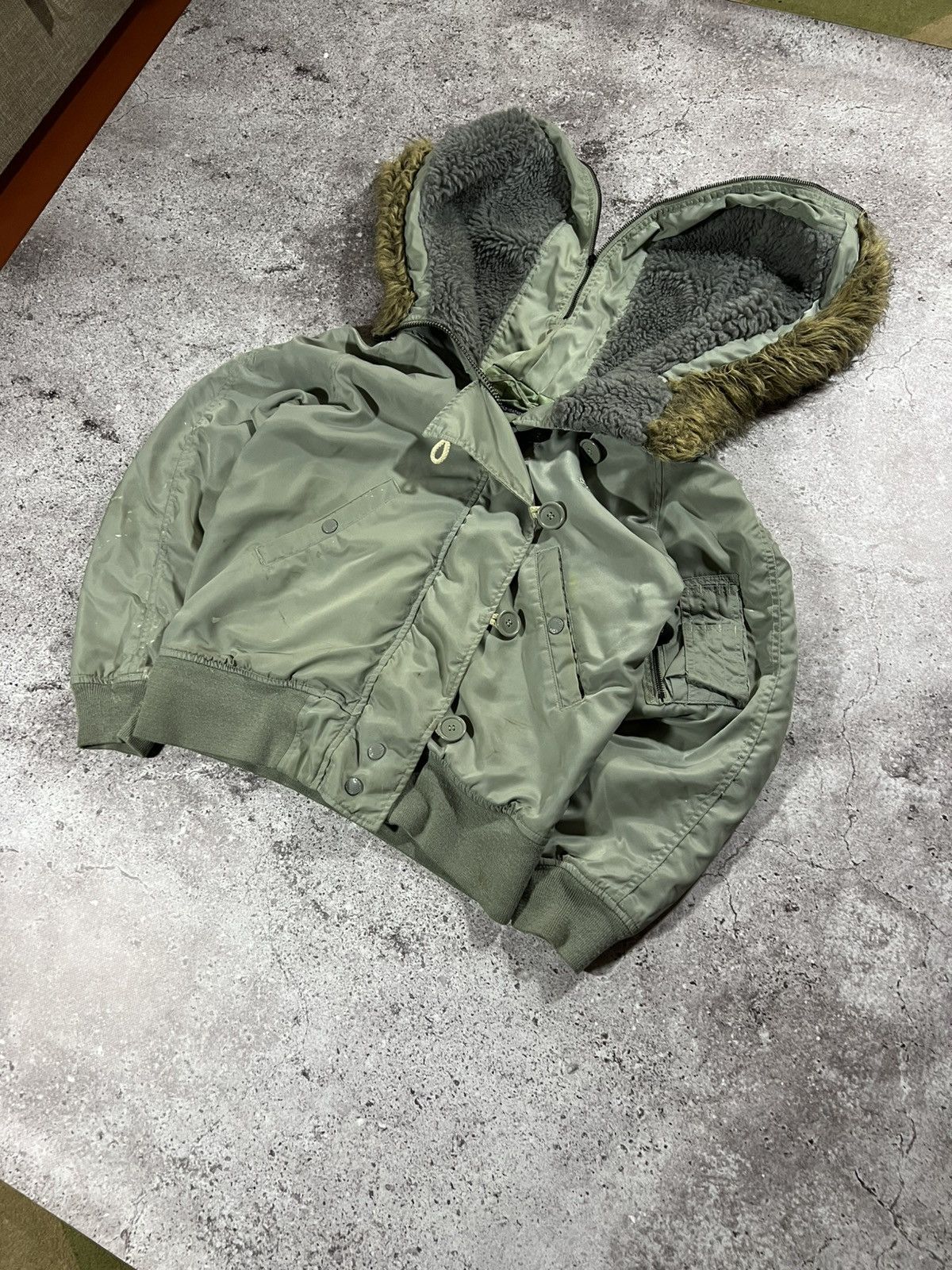 Schott Schott ub3 flyer DOWN JACKET BOMBER parka n2b fur Distressed Size US M / EU 48-50 / 2 - 1 Thumbnail