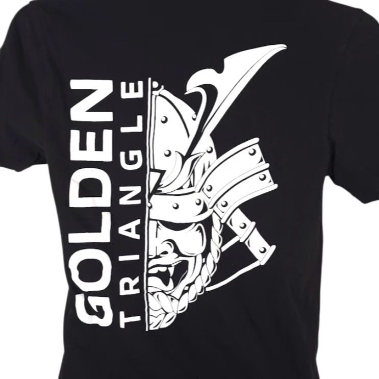Gildan Gildan T Shirt Mens Size S Black Golden Triangle Art Studio Tattoo Shop Short Sleeve Crew Neck Mens Size US S / EU 44-46 / 1 - 2 Thumbnail