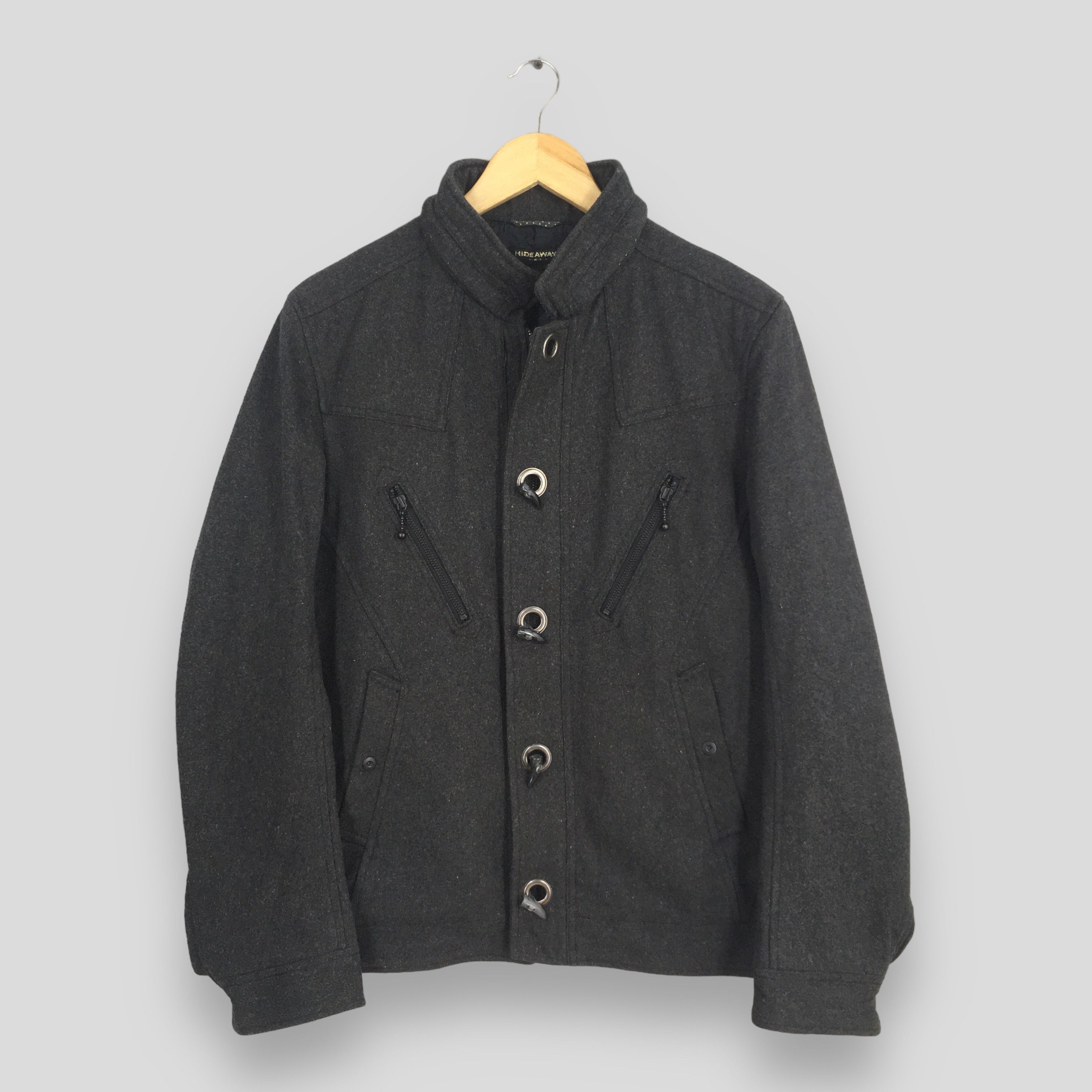 Nicole Club Vintage Nicole Club Men Black Wool Jacket Medium Size US M / EU 48-50 / 2 - 1 Thumbnail