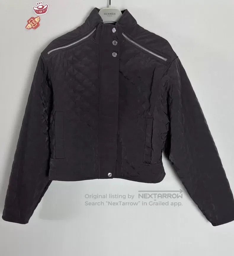 Hermes Hermes Women's Dark Brown Quilted Insulated Jacket Size XS / US 0-2 / IT 36-38 - 8 Thumbnail
