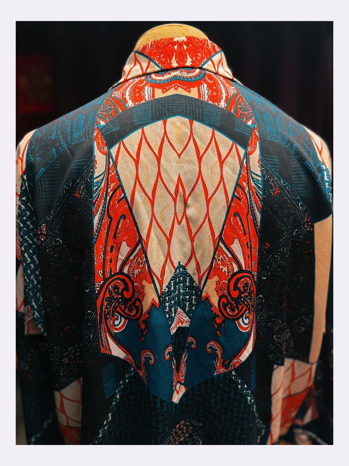 Other Unisex Vintage-Inspired Bold Patchwork Print Shirt Size US M / EU 48-50 / 2 - 7 Thumbnail