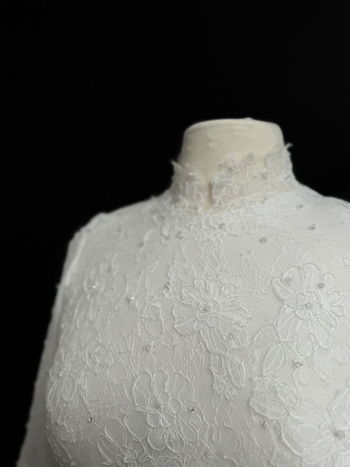 Other Preloved US 8 Anna Augusta Chantilly lace Bridal gown Size M / US 6-8 / IT 42-44 - 4 Thumbnail