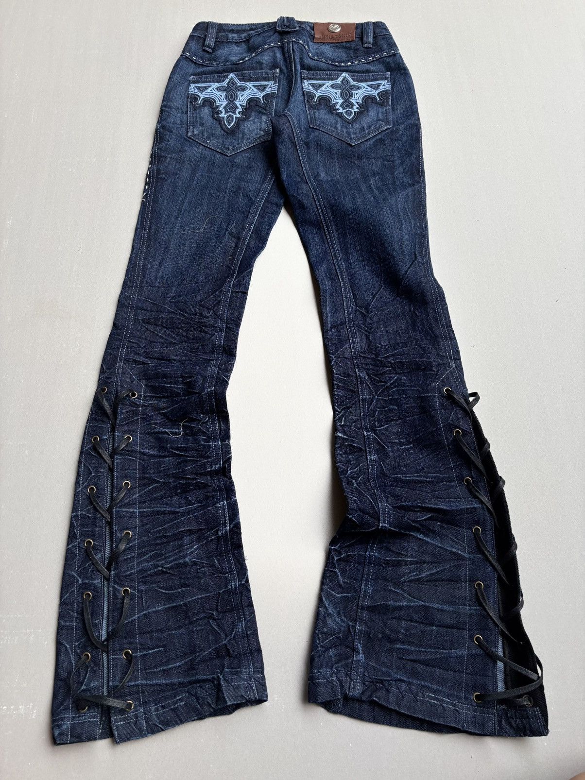 Japanese Brand Antik lace up flare jeans Size US 26 / EU 42 - 6 Thumbnail