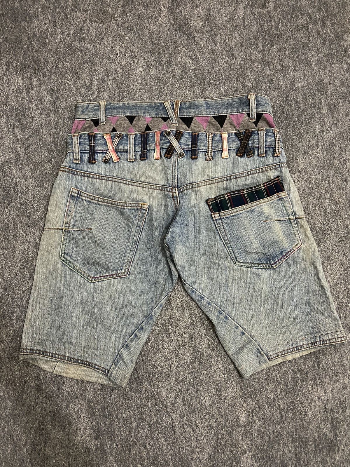 Japanese Brand Double waist Japanese denim shorts Size US 30 / EU 46 - 4 Thumbnail