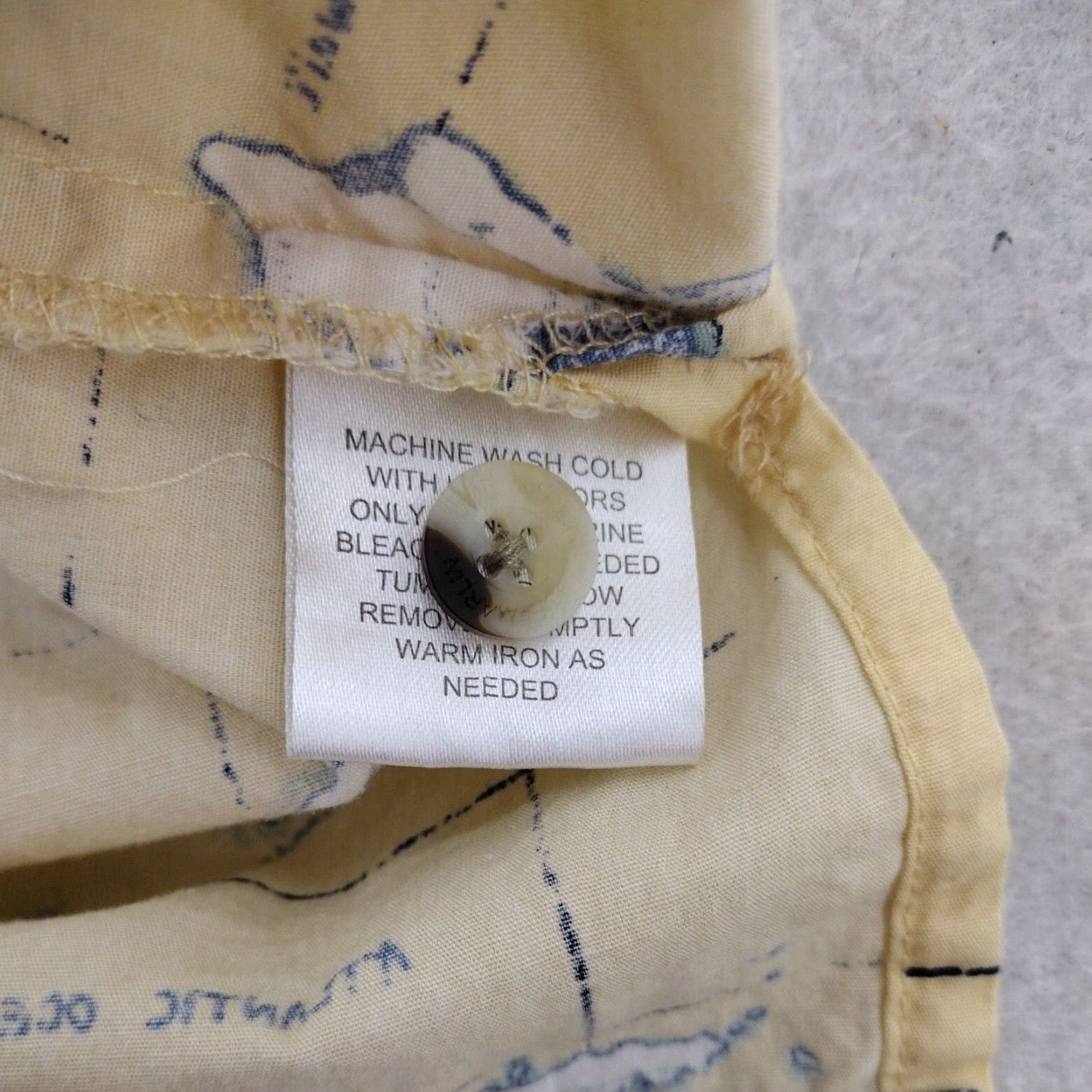 Vintage Joe Marlin Shirt Men's XL Button-Down Yellow Floral Print Hawaiian Casual Short Sleeve Men’s XL Yellow Floral Print Size US XL / EU 56 / 4 - 5 Thumbnail