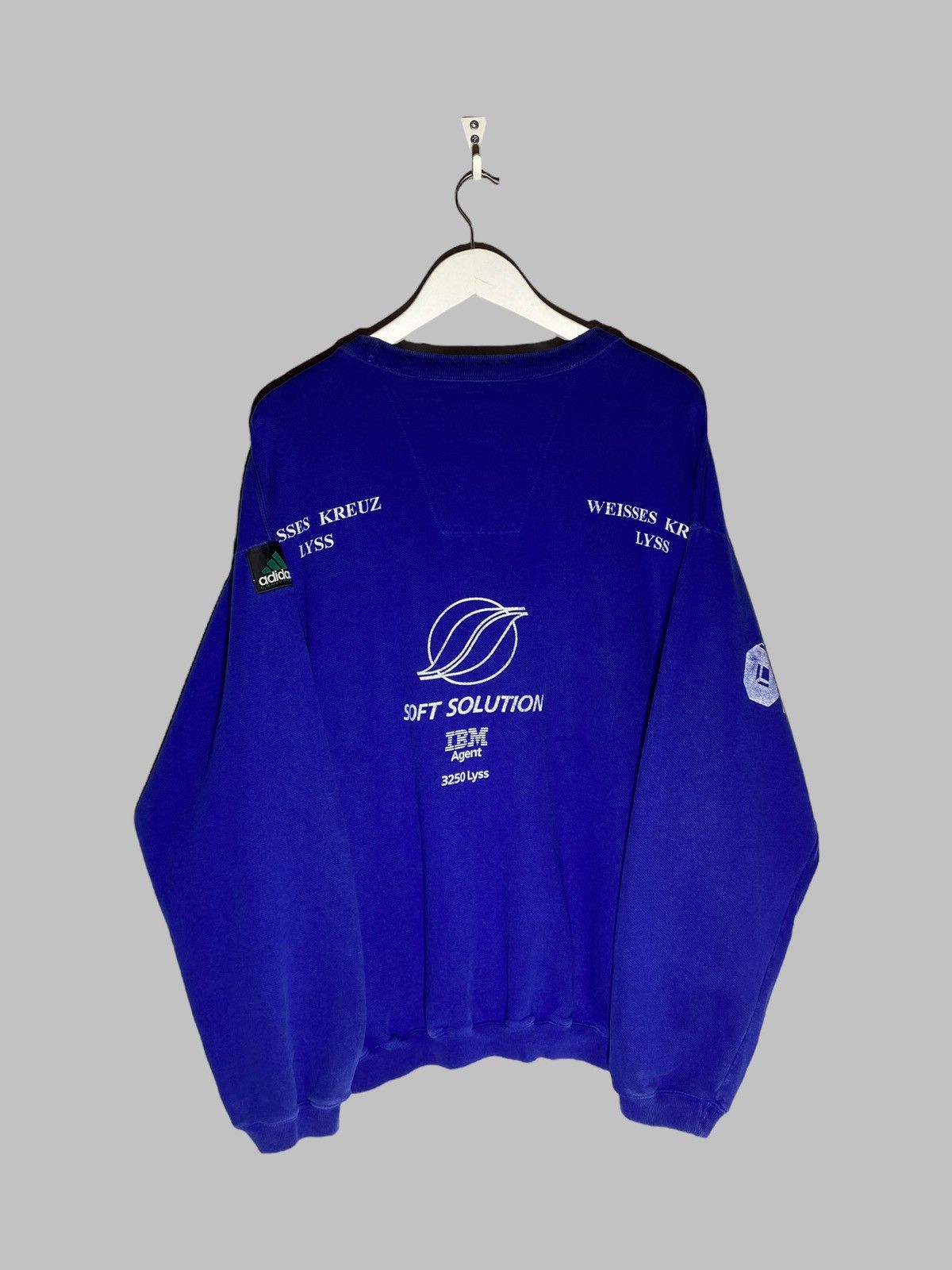 Adidas 🔥 90s VTG ADIDAS EQUIPMENT SWEATSHIRT Y2K GERMAN CORP VIBES Size US L / EU 52-54 / 3 - 2 Thumbnail