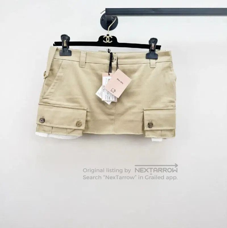 Miu Miu Miu Miu Khaki Women's Summer Shorts . Size 23" - 1 Thumbnail