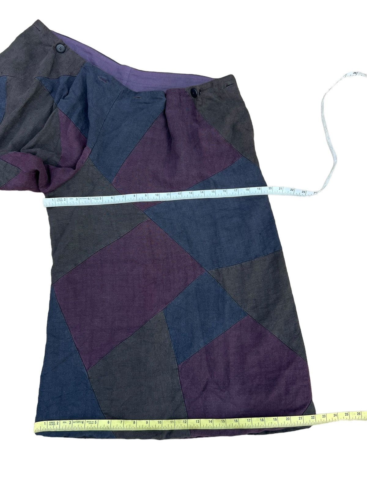 Casey Casey × Casey Vidalenc Casey Vidalenc Multi Colour Patchwork Super Wide Linen Pant Size US 32 / EU 48 - 5 Thumbnail