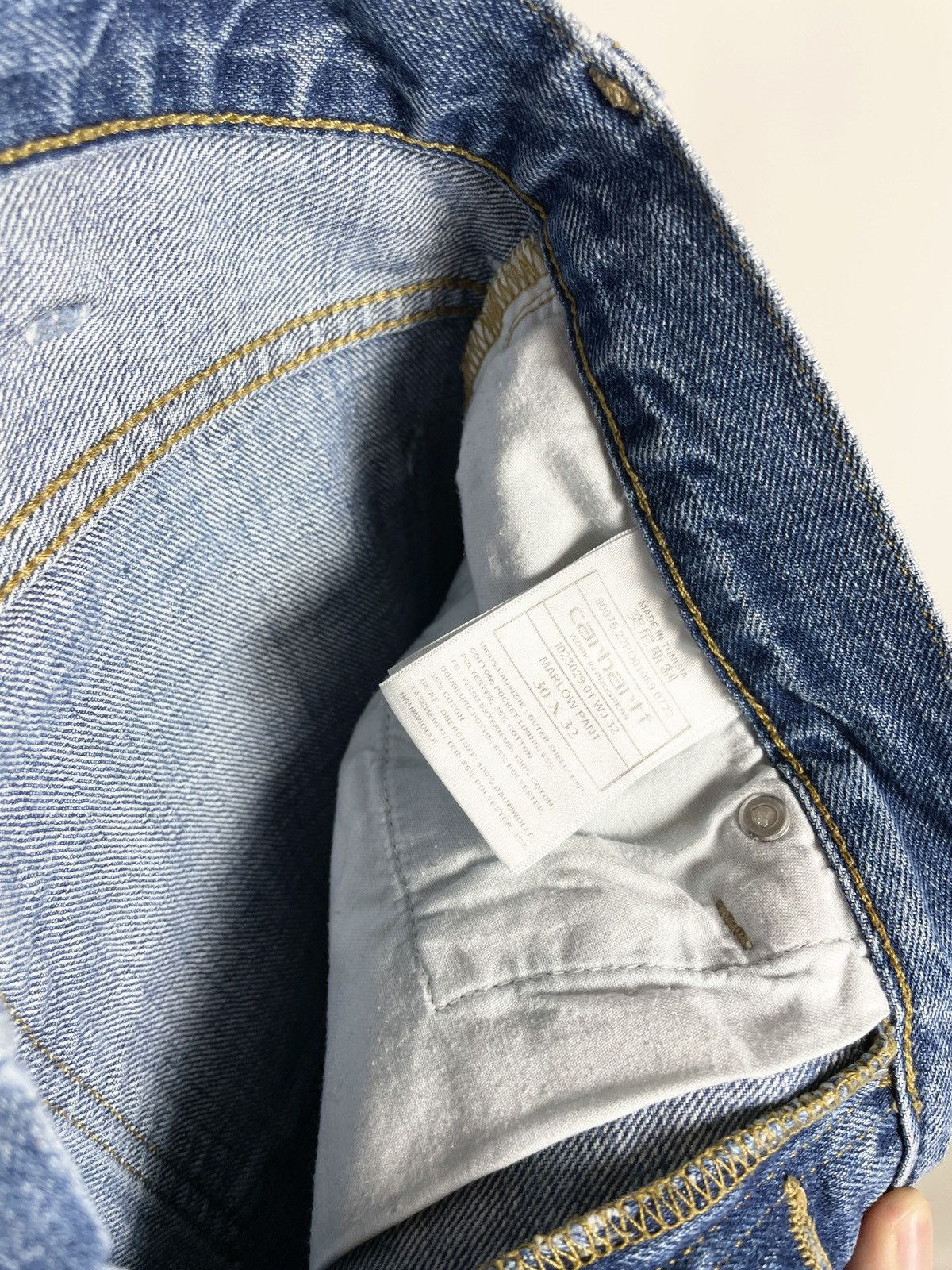 Other VINTAGE 🤖 Carhartt Work in progress Jeans Shorts jorts Size US 30 / EU 46 - 5 Thumbnail