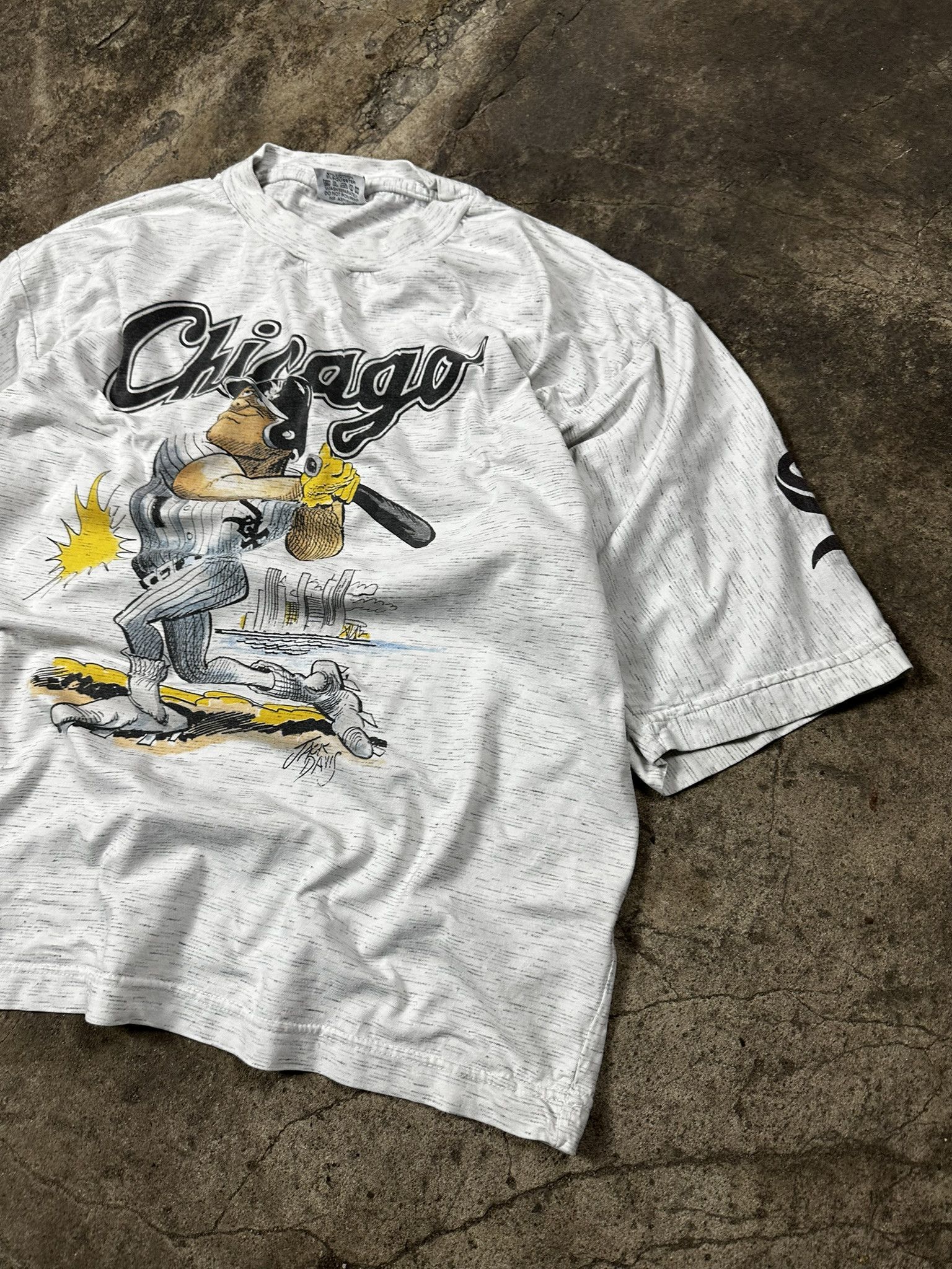 MLB 90s Vintage Chicago White Sox MLB Baseball T-shirt Size US L / EU 52-54 / 3 - 3 Thumbnail