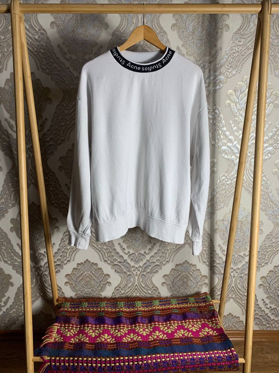 ACNE STUDIOS CREWNECK SWEATSHIRT LOGO JAPAN STYLE Y2K LUXURY