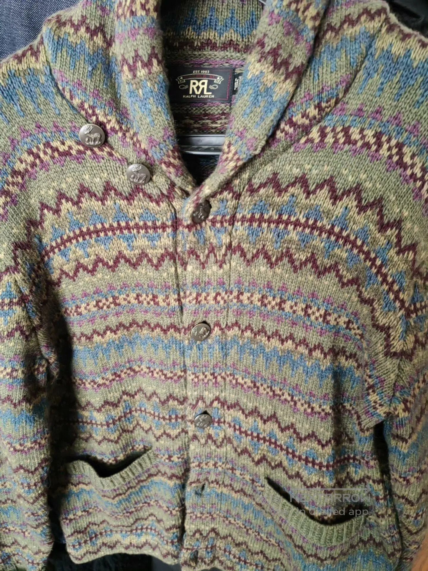 RRL Ralph Lauren RRL 50th Anniversary Fair Isle Cardigan. Size US M / EU 48-50 / 2 - 1 Thumbnail