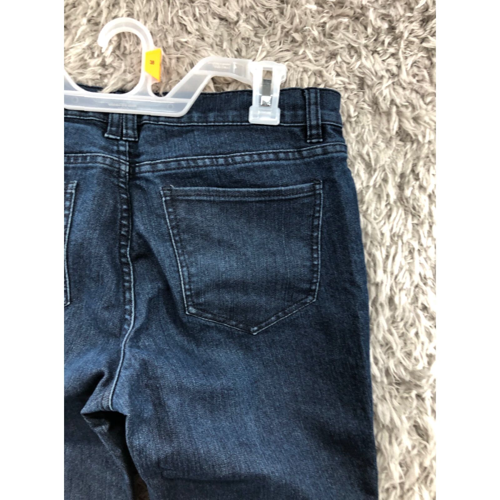 Sea New York NY & Co. Low Rise Skinny Crop Jeans Size 8 Womens Dark Wash Blue Denim Size 30" / US 8 / IT 44 - 6 Thumbnail