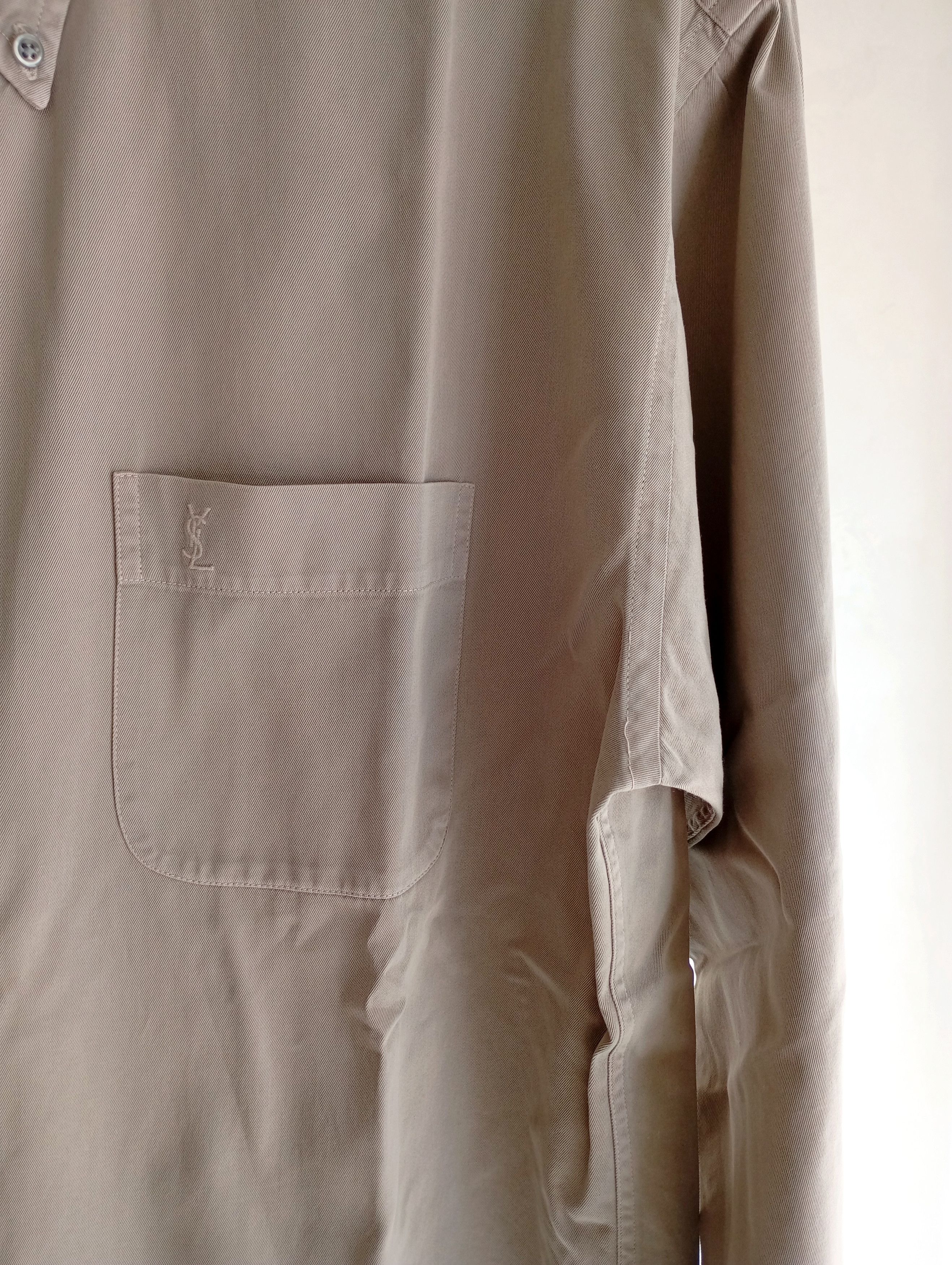 Vintage × Yves Saint Laurent Vintage YSL Yves Saint Laurent Pour Homme Shirt 90s Designer Size US L / EU 52-54 / 3 - 12 Thumbnail