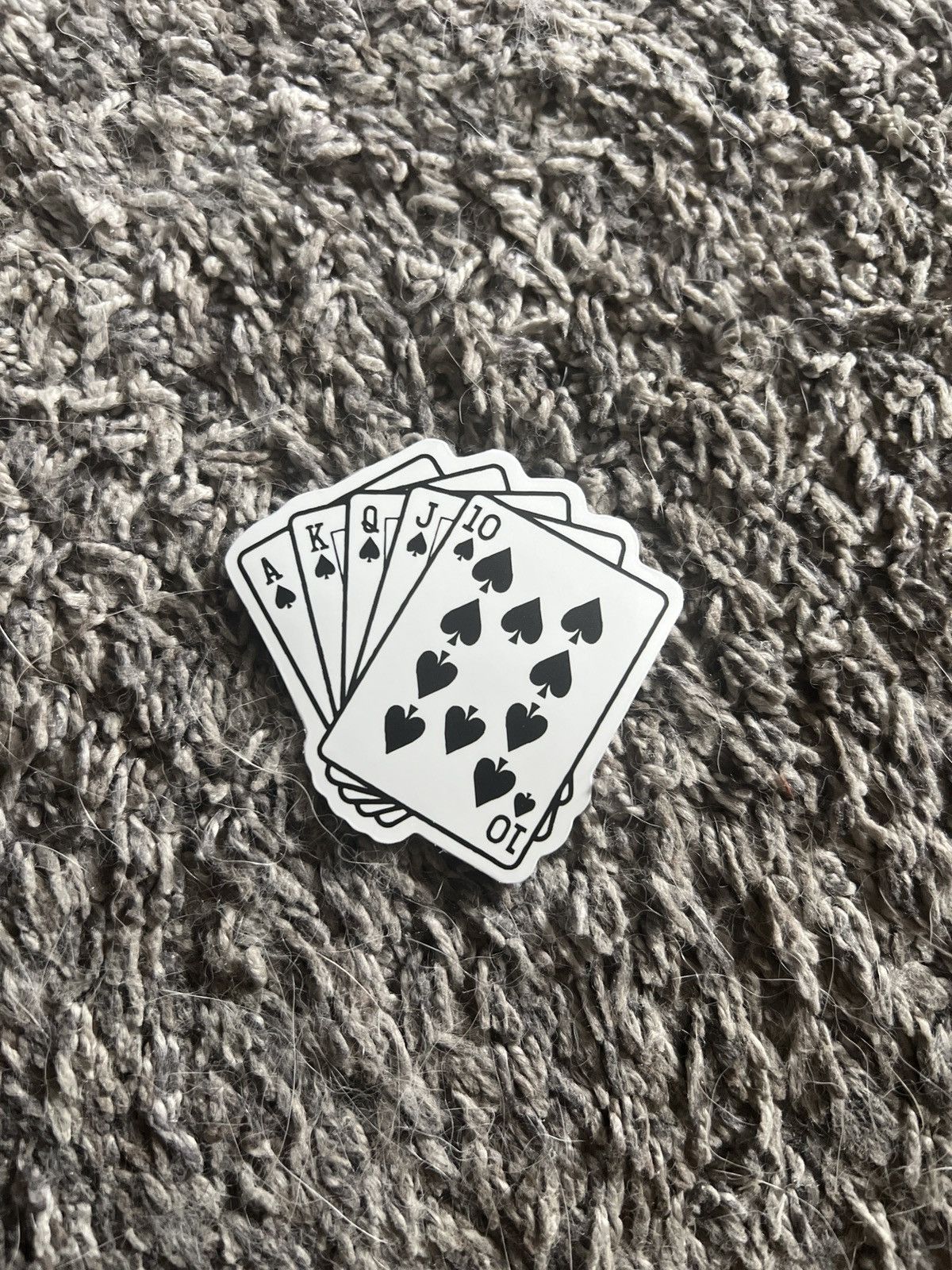 Hypebeast × Vintage Royal Flush Spades Sticker Size ONE SIZE - 1 Thumbnail
