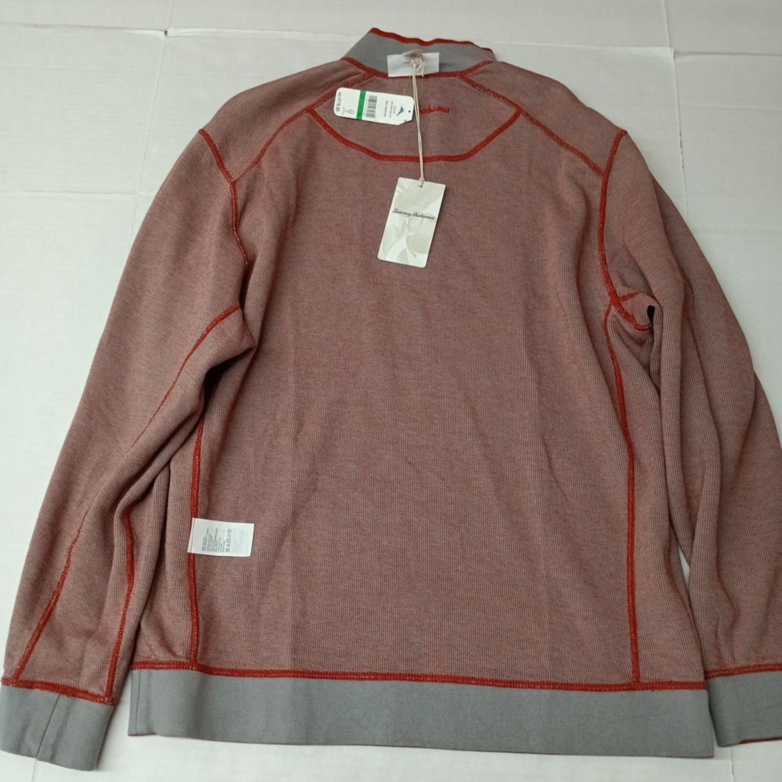Tommy Bahama Tommy Bahama Reversible Ginger Pullover 1/4 Zip Men's Size L Size US L / EU 52-54 / 3 - 11 Thumbnail