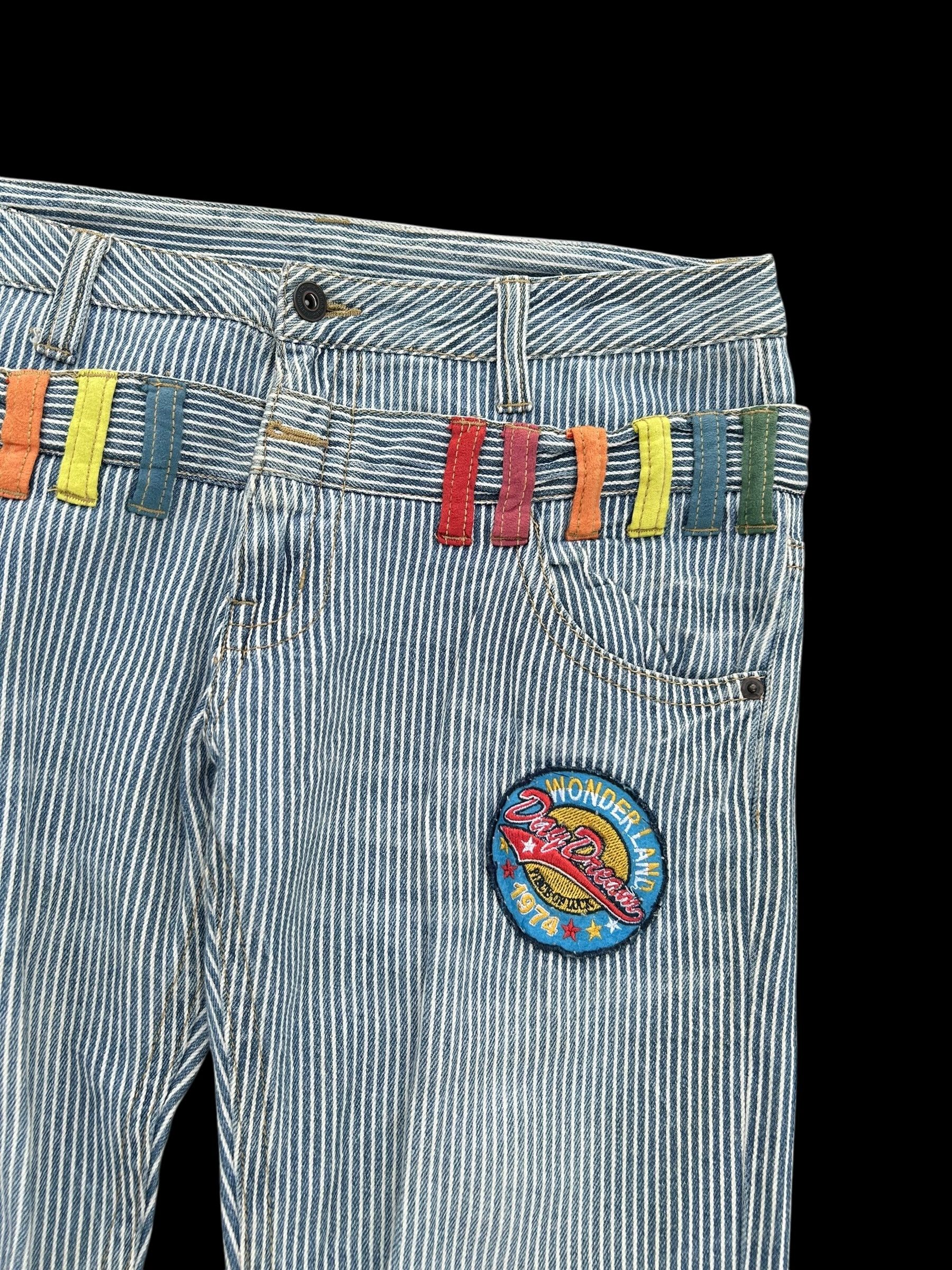 Japanese Brand × Kapital × Vintage Double Waist Hickory Japanese Style Denim Jeans Size US 32 / EU 48 - 5 Thumbnail