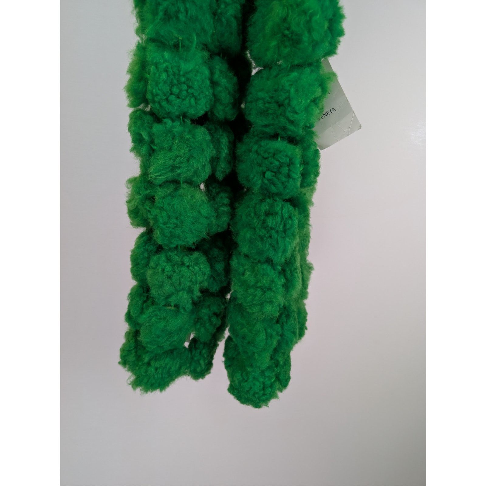 Bottega Veneta o1rshd1 Size: OS / Teddy Shearling Scarf Pompom in Green Size ONE SIZE - 6 Thumbnail