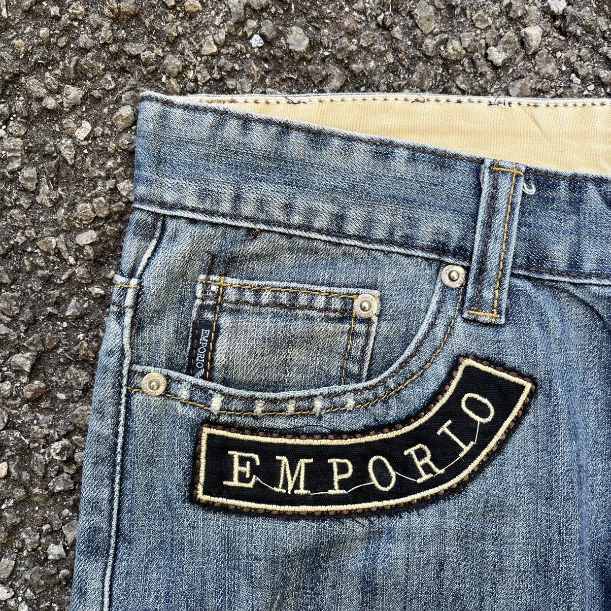 Emporio Armani VTG Rare Archive Emporio Armani Embroidered Wide Logo Jeans Size US 34 / EU 50 - 5 Thumbnail