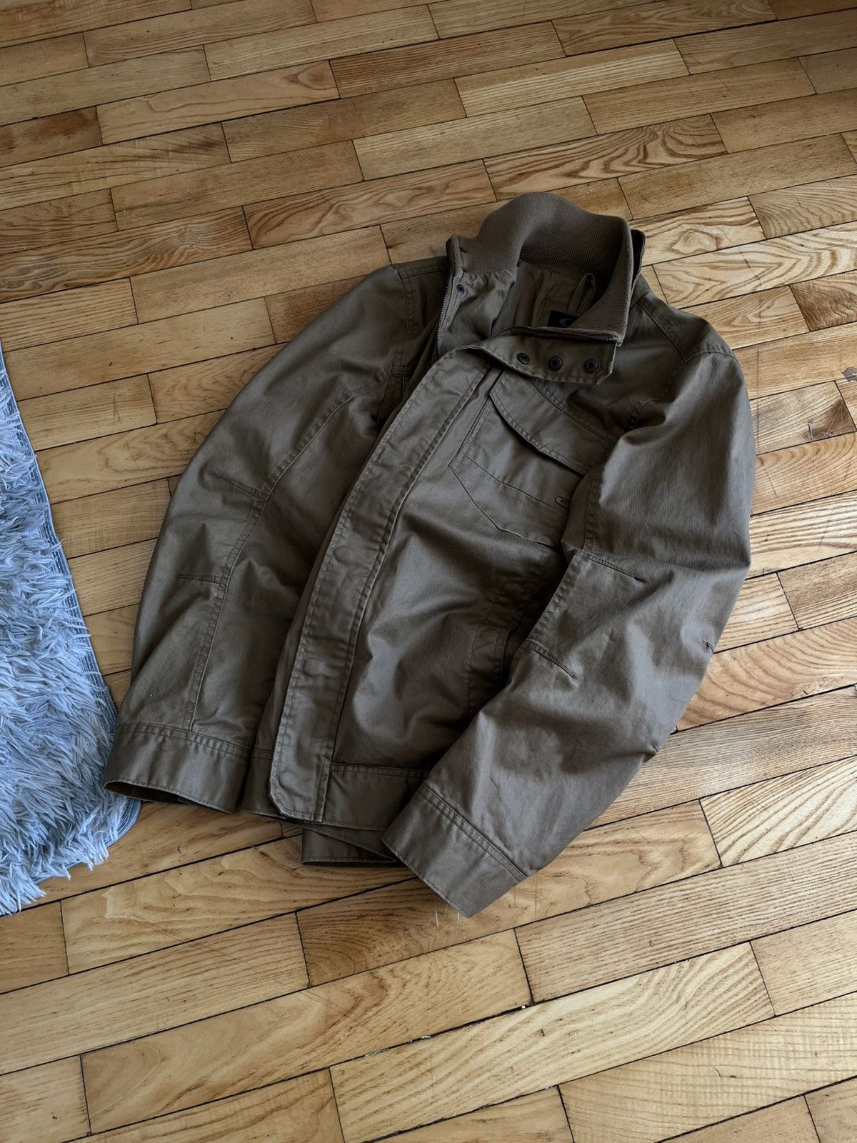 Oakley Oakley Waxed Jacket Olive Military Style Metal Logo Size M Size US M / EU 48-50 / 2 - 4 Thumbnail