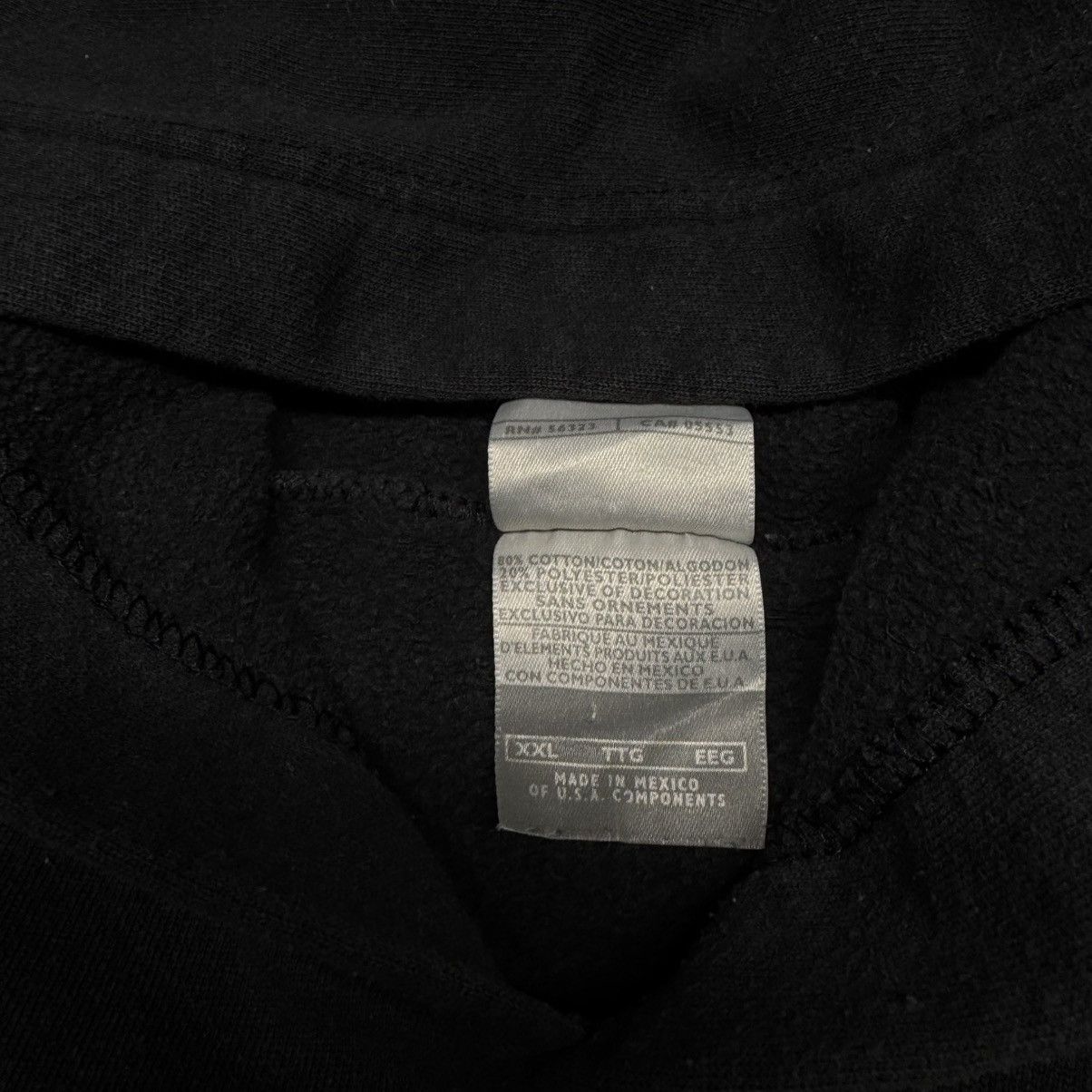 Nike × Vintage Vintage Nike Center Swoosh hoodie Size US XXL / EU 58 / 5 - 5 Thumbnail