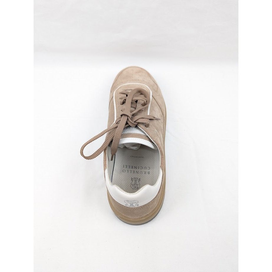 Brunello Cucinelli o1rshd1 Suede Low-Top Sneakers in Beige Size US 9.5 / EU 42-43 - 11 Thumbnail