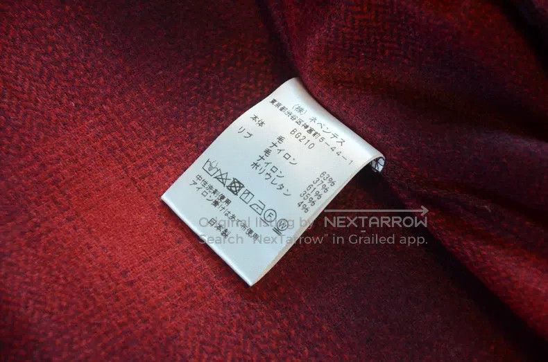 Needles Needles size S Dark check wool jacket overcoat baseball sui Size US L / EU 52-54 / 3 - 9 Thumbnail