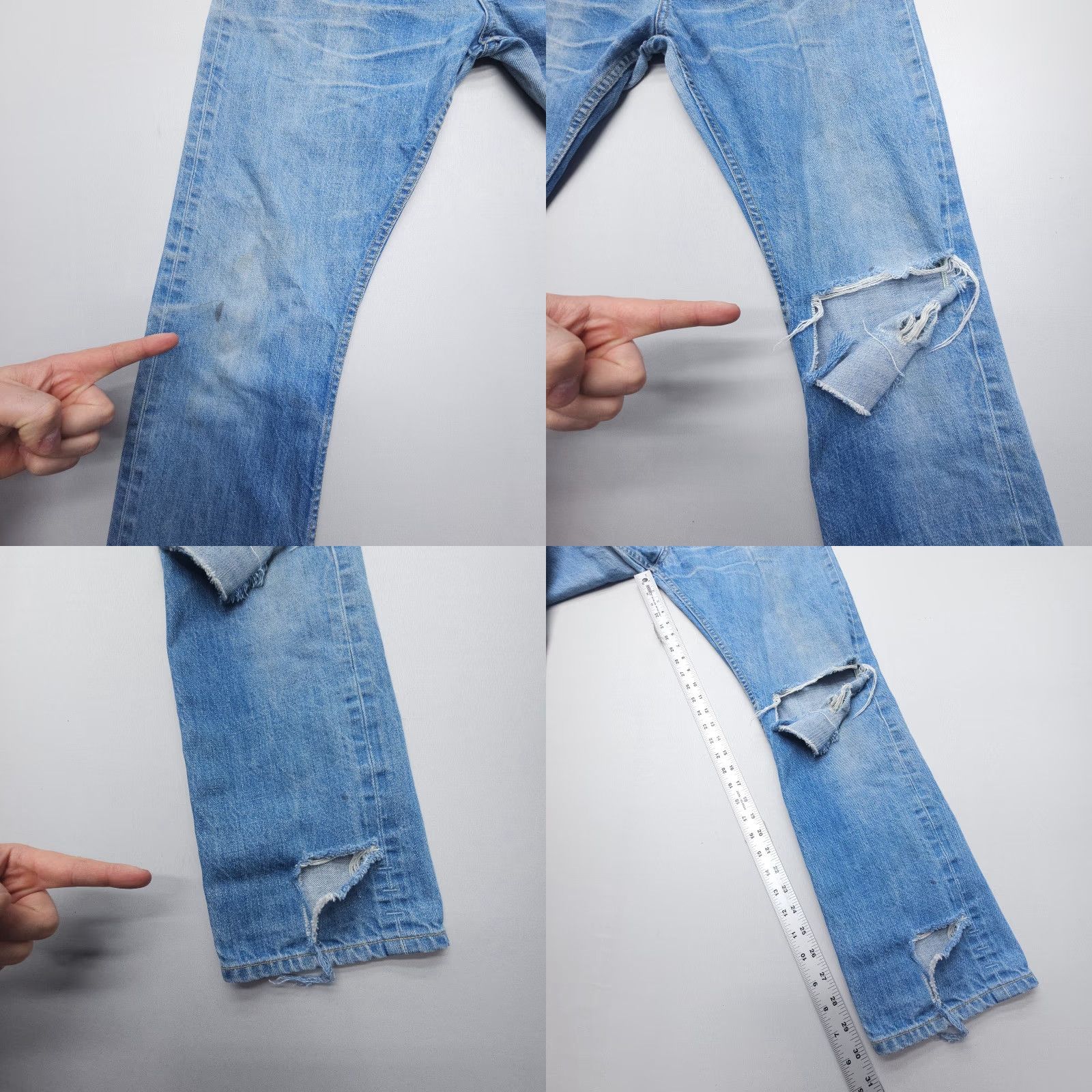 The West Is Dead The West Is Dead Jeans Mens 33 x 30 Button Fly Selvedge Chain Stitch Size US 33 - 8 Thumbnail