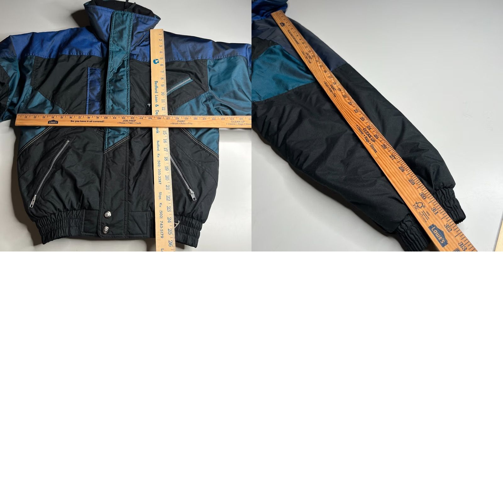 Vintage VINTAGE St. Johns Bay Outdoorsman Ski Jacket Black Blue Nylon Insulated Mens Size US L / EU 52-54 / 3 - 8 Thumbnail